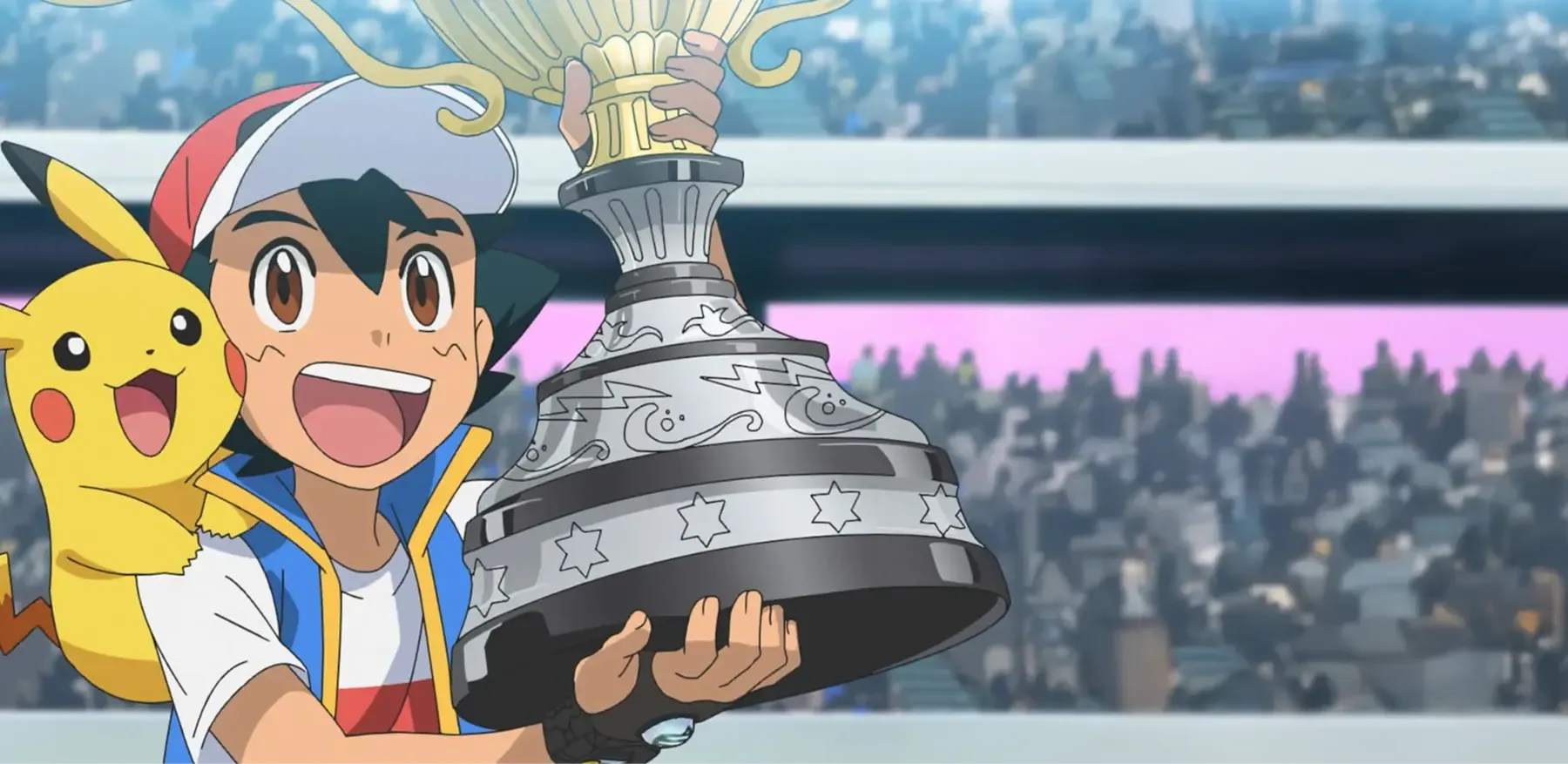Banner mostrando a Ash Ketchum y Pikachu
